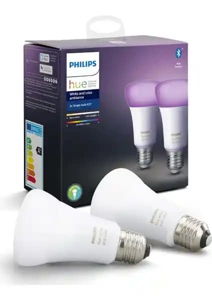 Philips Hue Renkli Akıllı Ampul 2'li Ekopaket Modern ve Kolay Kullanım İmkanı Sunar