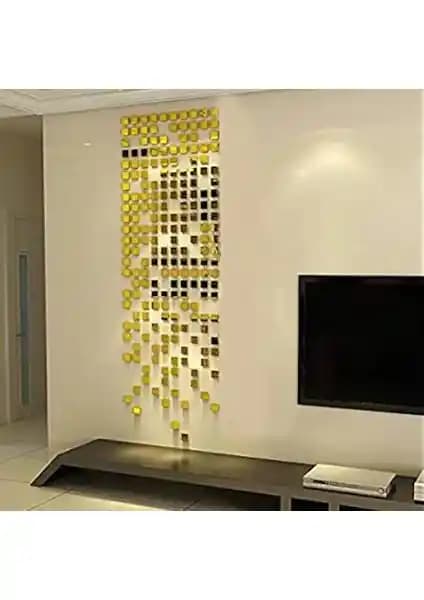 Ps Stickers Show Bazaar Altın Mozaik Aynalar Modern İç Mekan Dekorasyonu İçin Uygun