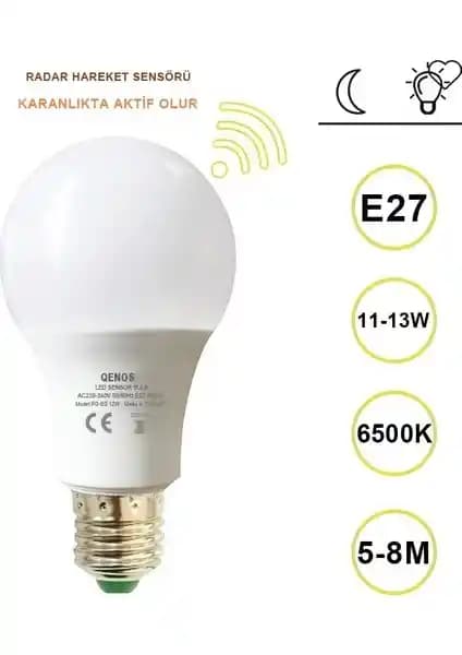 Qenos Radar Sensörlü LED Ampul ile Akıllı ve Enerji Verimli Aydınlatma Çözümü