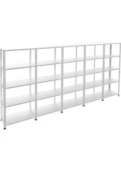 Rafburada 5 Katlı Galvaniz Çelik Raf: Dayanıklı ve Çok Amaçlı Depolama Çözümü