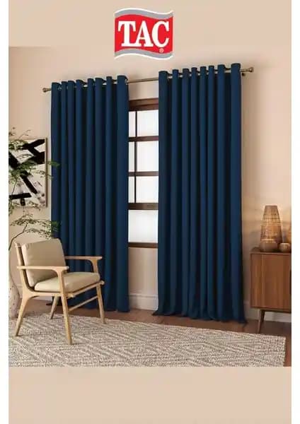 RechHome Taç Blackout Indigo Güneşlik Perde Modern Tasarım ve Yüksek Yalıtım Özellikleri