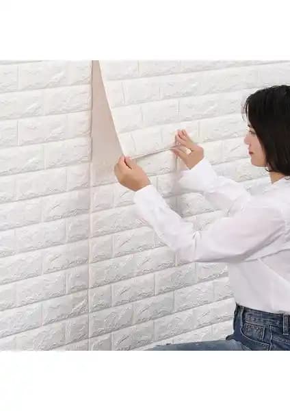 Renkli 3D Kendinden Yapışkanlı Duvar Paneli 35x38 cm Modern Dekorasyon Ürünü