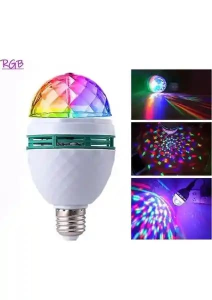 Renkli LED Döner Başlıklı Disko Topu Ampulü ile Eğlence ve Dekorasyonun Yenilikçi Çözümü