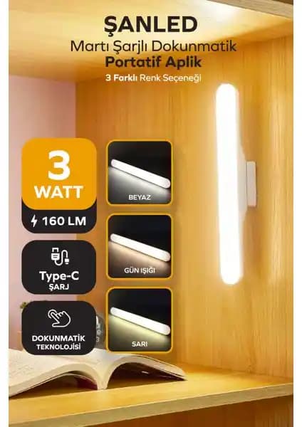 ŞANLED Şarjlı Mıknatıslı Işık: Çok Yönlü, Portatif ve Uzun Ömürlü Aydınlatma Çözümü