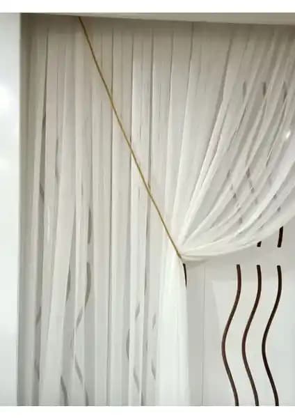 Self Stone Gold Tül ve Fon Toplama Halat Kordon Broçol 3 Metre Estetik ve Dayanıklı