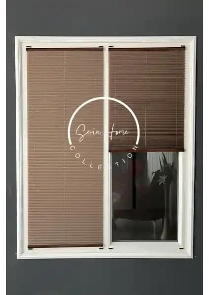 Serin Home Collection Kahverengi Katlanabilir Plise Perde: Şıklık ve Fonksiyonellik Bir Arada