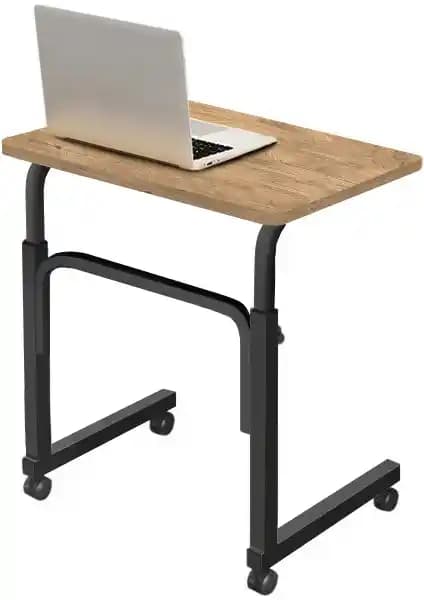 Servetavcı Yükseklik Ayarlı Laptop Sehpası Atlantik Çam Tekerlekli 60x40 cm
