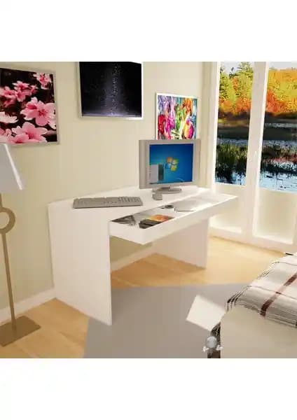 T Designo Activa Beyaz Çalışma Masası - Ergonomik ve Modern Tasarım ile Fonksiyonellik