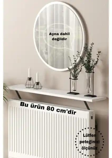 Talas Tozu Beyaz Petek Üstü Raf: Kolay Montajlı Estetik ve Fonksiyonel Dekoratif Çözüm