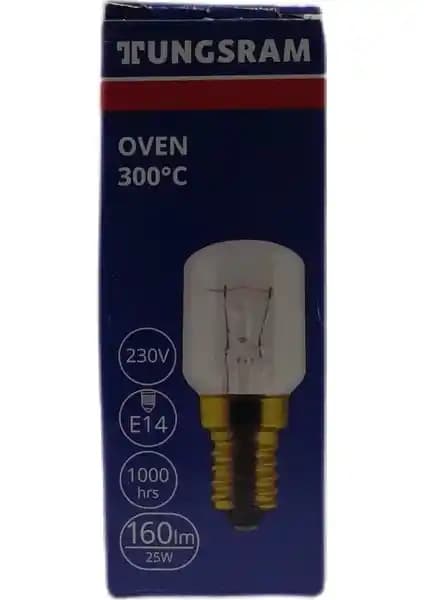 Tungsram 3 Adet 25W E14 Fırın Ampulleri Yüksek Sıcaklık Dayanımı ve Verimlilik