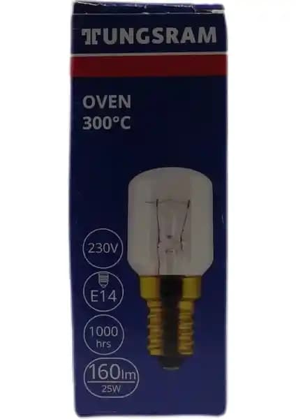Tungsram 5 Adet Fırın Ampulü 25W E14 Duy Yüksek Dayanıklılık ve Güvenilirlik
