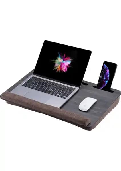 Vigo Wood Minderli Laptop Sehpası: Ergonomik ve Taşınabilir Çok Yönlü Masa Çözümü