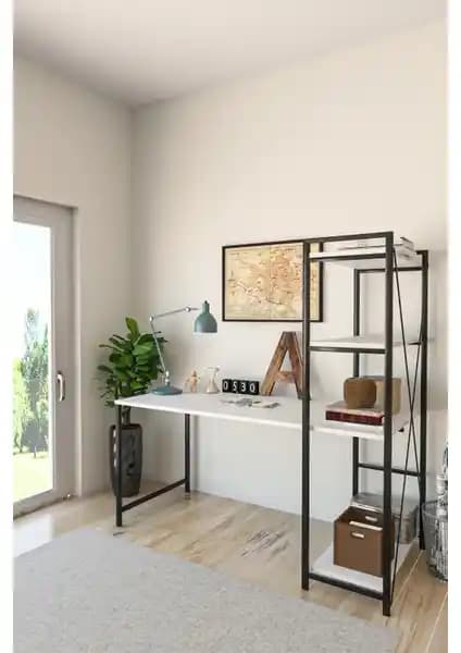 Wood House Mira Çalışma Masası: Modern ve Dayanıklı Tasarımıyla Çalışma Alanınıza Şıklık Katar