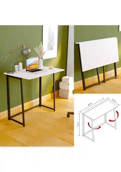 Yüceer Home WorkPro Katlanır Çalışma Masası: Modern ve Dayanıklı Tasarım ile Pratik Kullanım