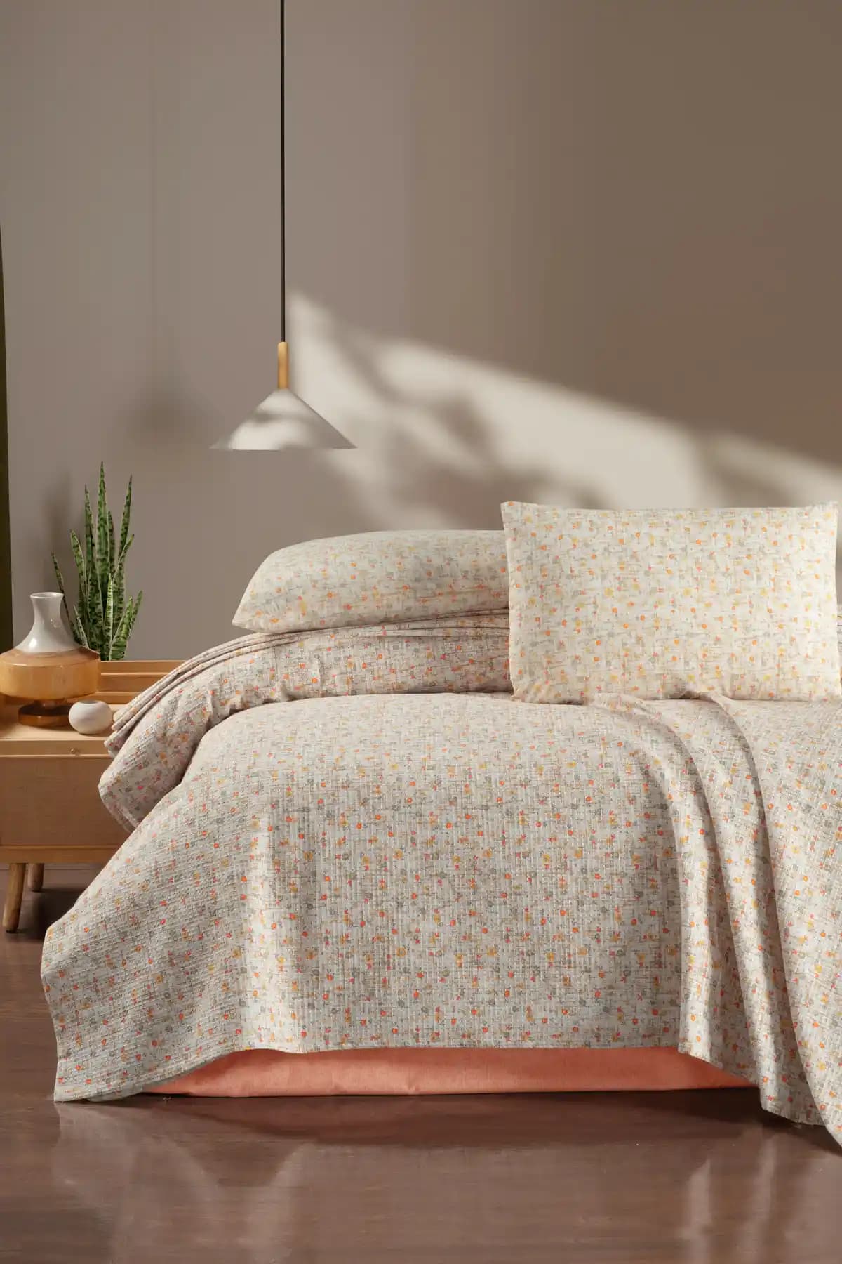 %100 Pamuklu Battal Boy Pike Seti Yatak Odası Şıklığı ve Konforu Sunar