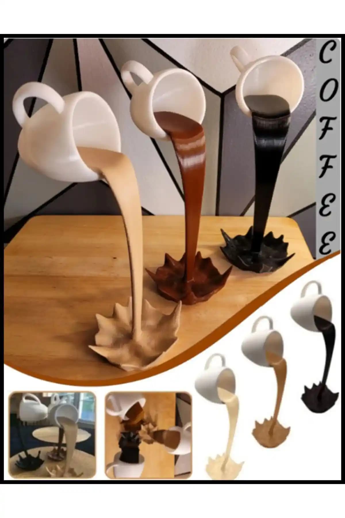 3D HAPPY Dökülen Bardak Dekor: Modern Tasarım ve Güvenli Kullanım Özellikleri