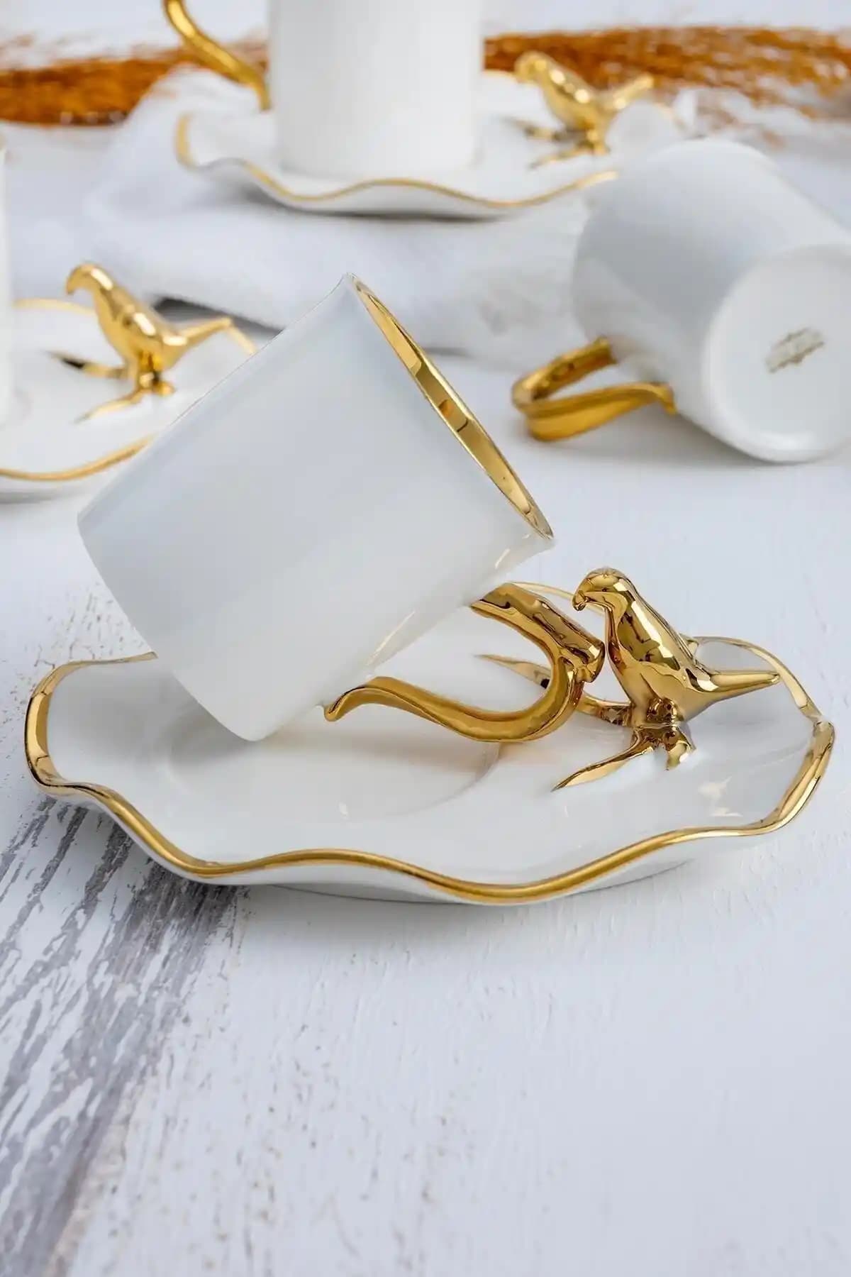 ACAR Ornitto 6 Kişilik Kahve Fincanı Takımı Modern ve Dayanıklı Tasarımıyla Öne Çıkar