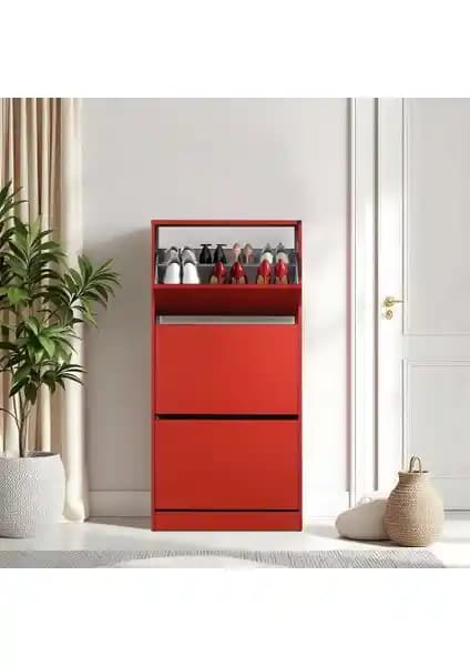 Adore Flat Duo 3 Katlı Ayakkabılık Dolabı: Şık ve Fonksiyonel Depolama Ünitesi