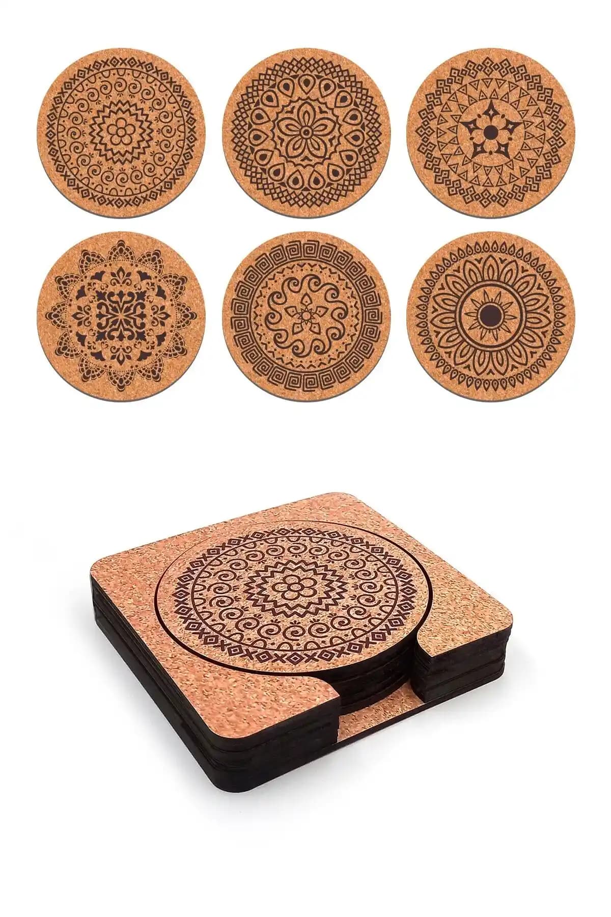 Ahşap Dekoratif Bardak Altlığı Seti: Estetik ve Dayanıklı Tasarım Özellikleri