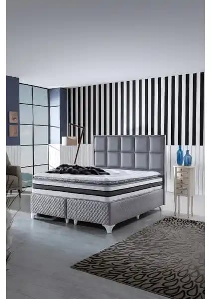 Asroyallüks Şehrazat 150x200 cm Pedli Paket Yaylı Yatak Yüksek Konfor ve Şıklık Sunar