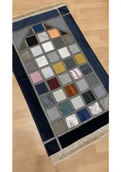 Ayhanhome Kırkyama Patchwork Kadife Astarlı Seccade Estetik ve Fonksiyonel Tasarım