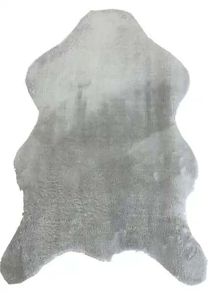 Balat Halı Kalın Açık Gri Peluş Yu<muş>ak Post Halı: Modern ve Dayanıklı Ev Dekorasyonu İçin Uygun