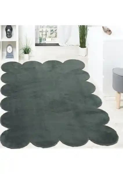 Balat Halı Lazer Kesim Peluş Uzun Tüylü Yolluk Halı Modern Dekorasyon İçin Uygun