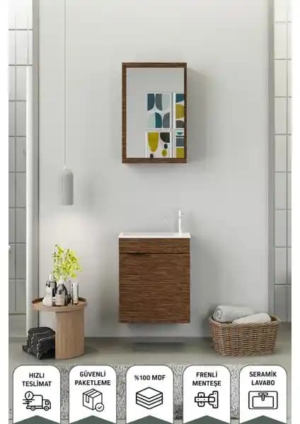 Biani Fix Loft 50 Cm Banyo Dolabı Modern Tasarım ve Fonksiyonellik Bir Arada