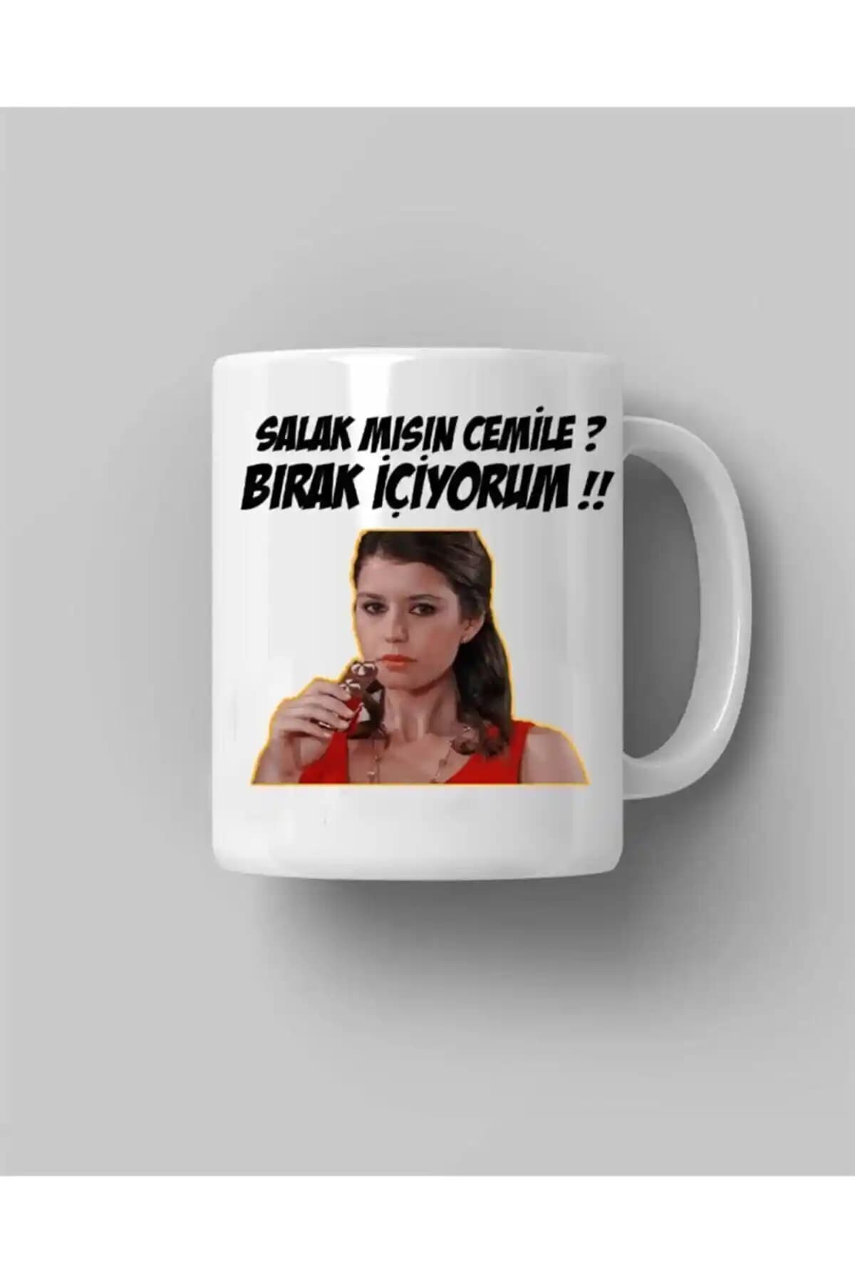 Bihter Ziyagil Temalı Komik Kupa Bardak Günlük Kullanım ve Dekorasyon İçin Uygun