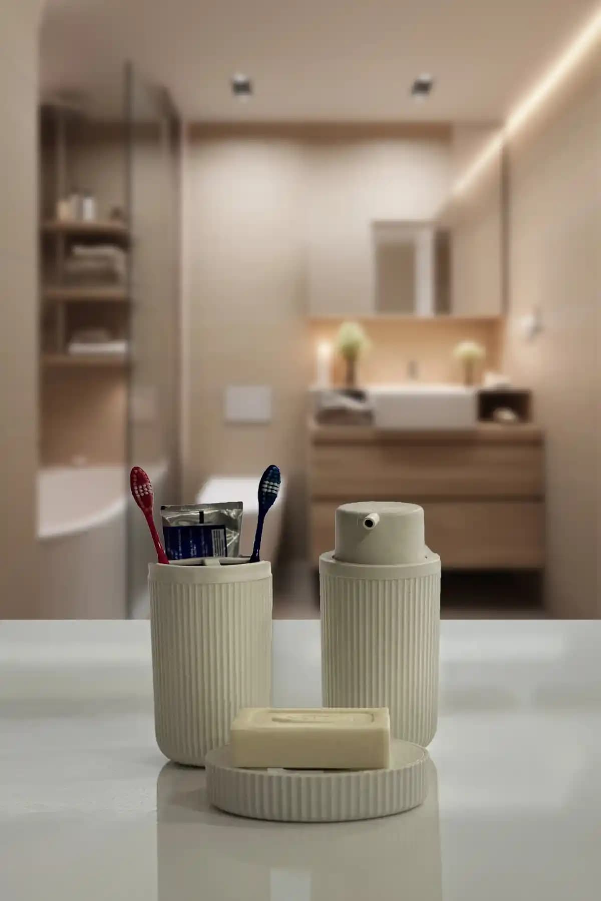 Biltas Plastik Monica Banyo Takımı Modern ve Dayanıklı Tasarımıyla Şıklık Sunar