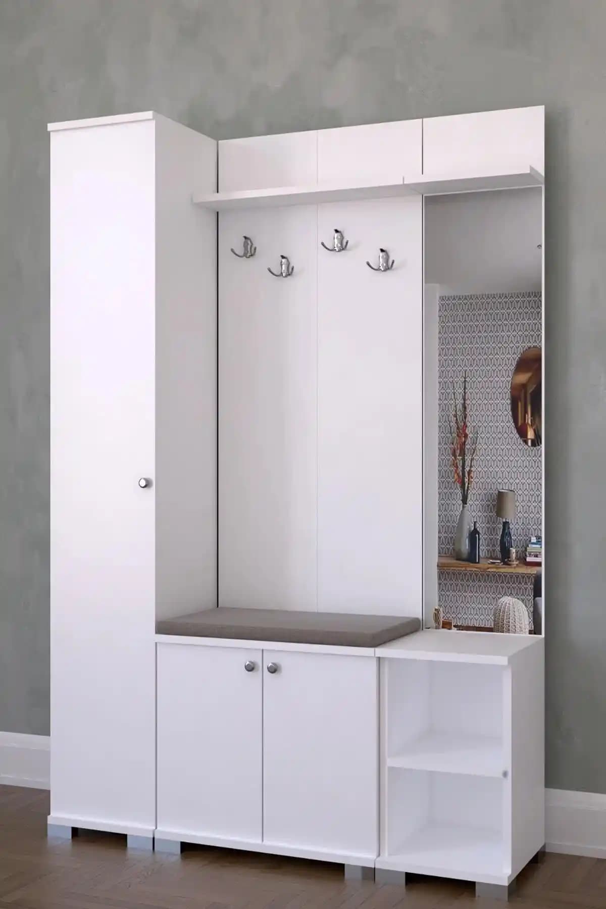 Birnur Pazar Deniz Aynalı Portmanto: Modern ve Fonksiyonel Şık Giriş Mobilyası