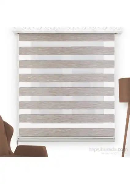 Brillant Zebra Bambu Perde 60X200 Krem - Modern ve Şık Tasarım, Kolay Kullanım