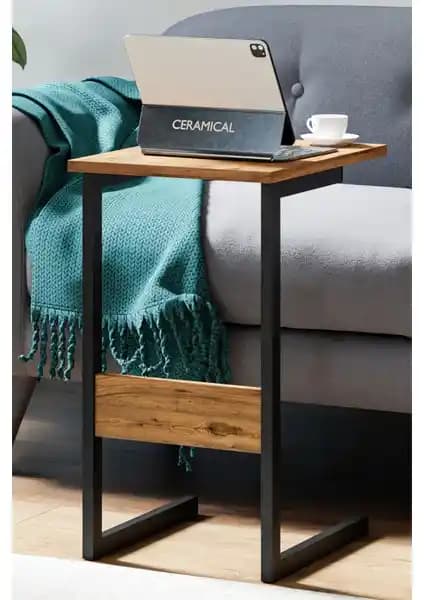 Ceramical C Sehpa Atlantik Çam Siyah Modern Tasarım ve Fonksiyonellik