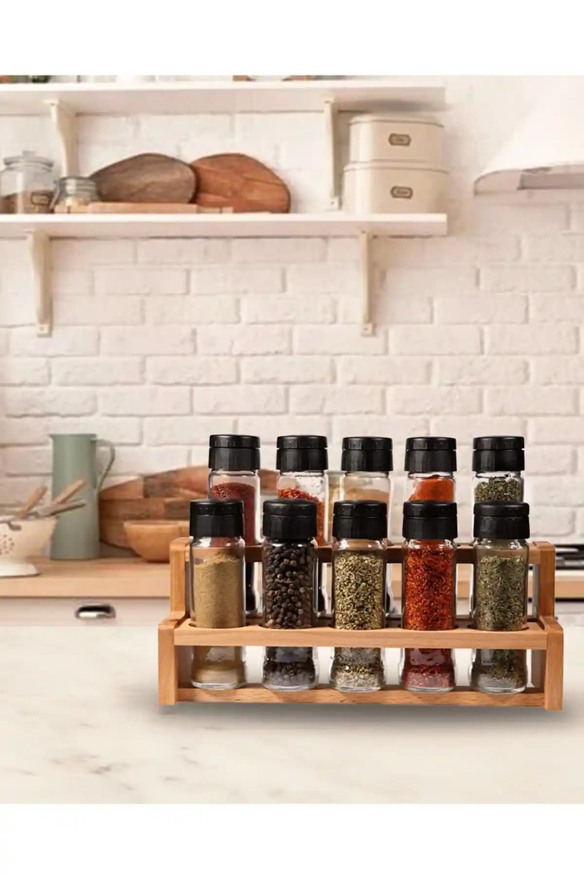 Chef Taste Spice X 10'lu Baharatlık Takımı: Estetik ve Dayanıklı Mutfak Aksesuarları