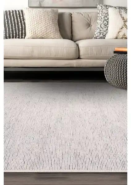 Dekozer Azra Kaymaz Taban Beyaz Halı: Modern ve Güvenli Ev Dekorasyonu İçin Ideal