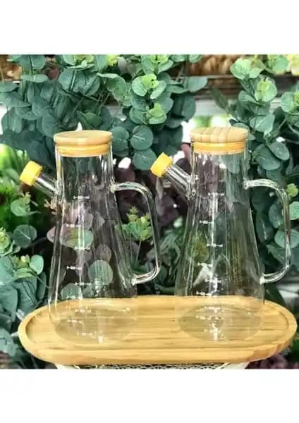 Doremcy Bambu Kapaklı Vakumlu Borosilikat Seti: Şık ve Çok Amaçlı Mutfak Çözümü