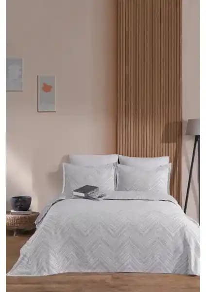 Elart Petra Keten Görünümlü Yatak Örtüsü Seti Doğal ve Şık Tasarımıyla Modern Yatak Odalarına Uygun