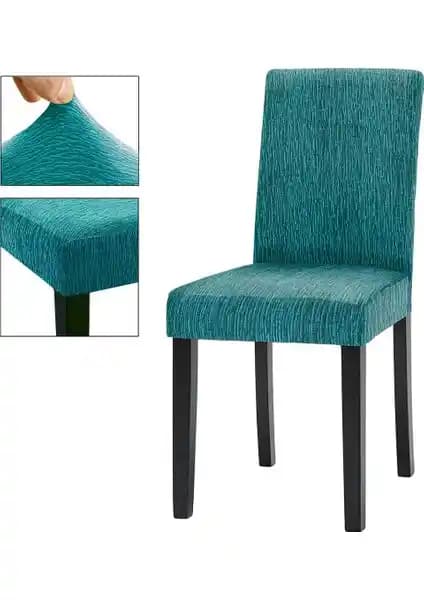 Elgeyar Jakarli Sandalye Örtüsü: Estetik ve Fonksiyonellik Sunan Modern Dekorasyon Ürünü