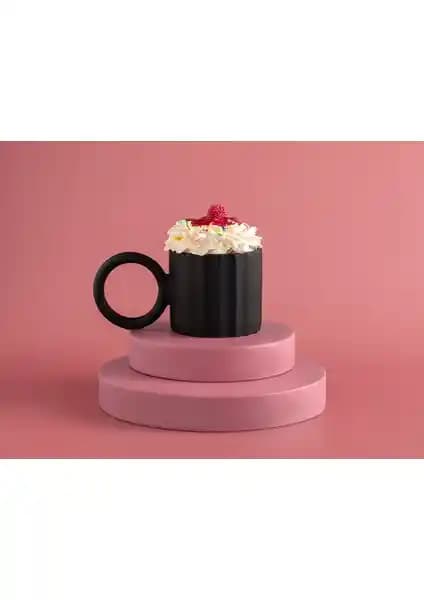 English Home Angled Bone China Kupa: Şık ve Dayanıklı Modern Kahve Kupası