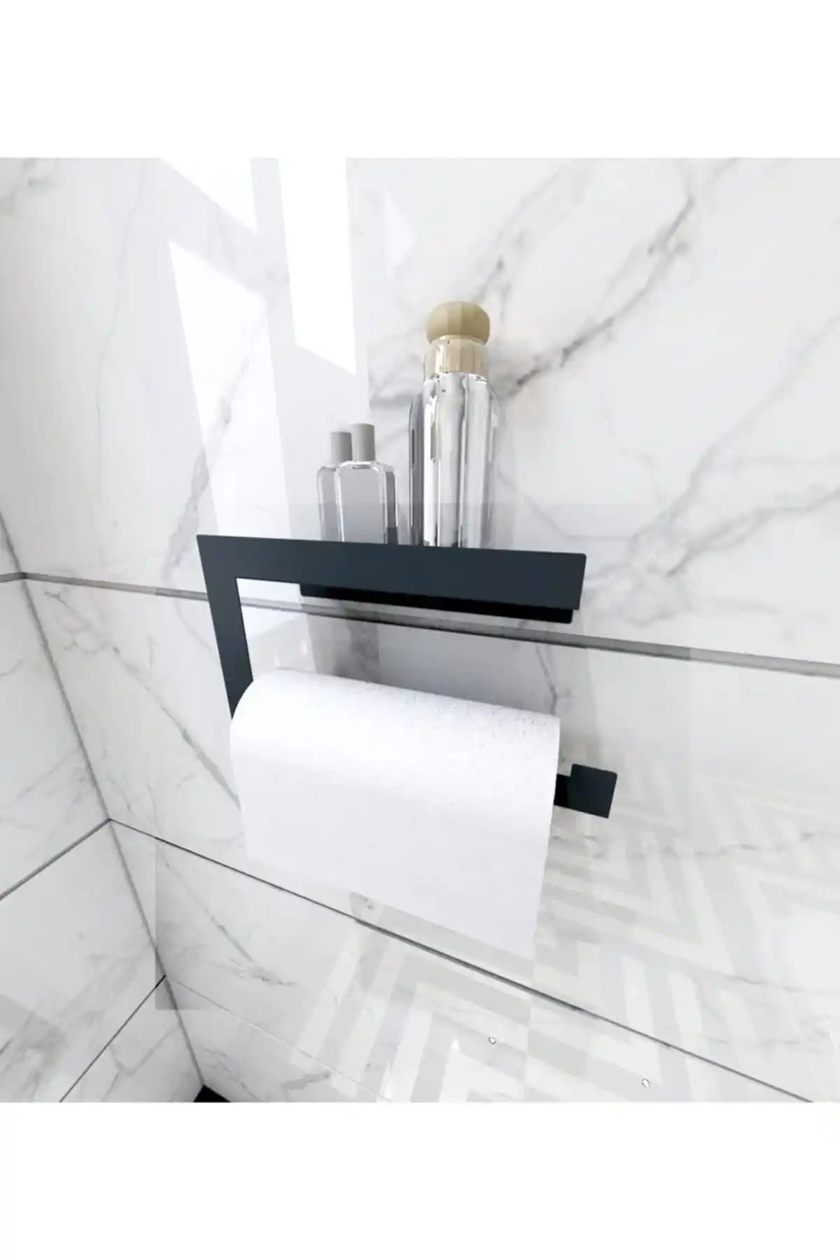 ENSAR PROFİL Rulo Kağıt Havluluk ve Peçetelik Modern ve Dayanıklı Banyo Mutfak Düzenleyici