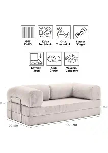 Evessan 90x180 Kanepe: Modern ve Fonksiyonel Oturma Çözümü