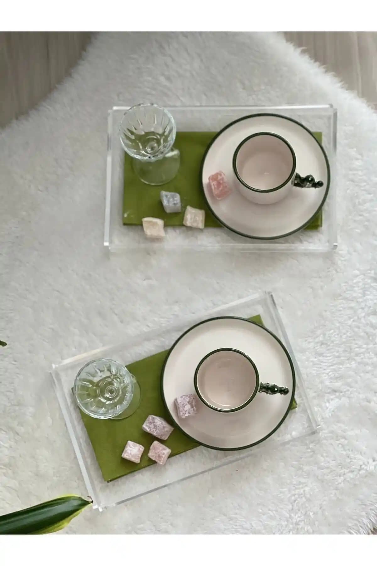 Genel Markalar 2'li Şeffaf Pleksi Tepsi: Modern ve Dayanıklı Sunum Çözümü