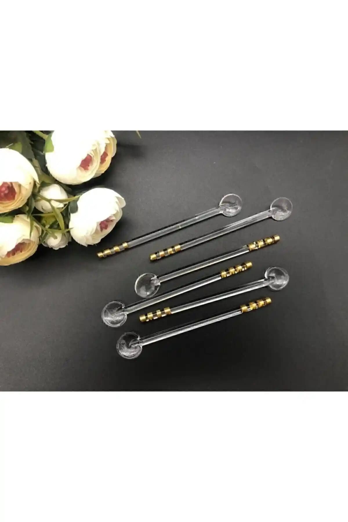 Genel Markalar STD Gold 6'lı Cam Çay Kaşığı Seti: Estetik ve Dayanıklı Tasarım