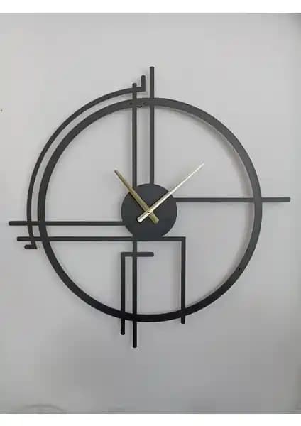 Gowpenart Querencia Metal Siyah Duvar Saati: Modern ve Şık Dekorasyon Unsuru