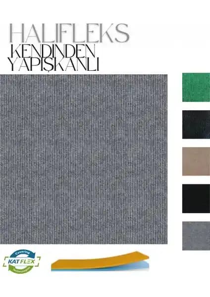 Katflex Halıfleks Kendinden Yapışkanlı Duvardan Duvara Füme Renkli Zemin Kaplama Çözümü