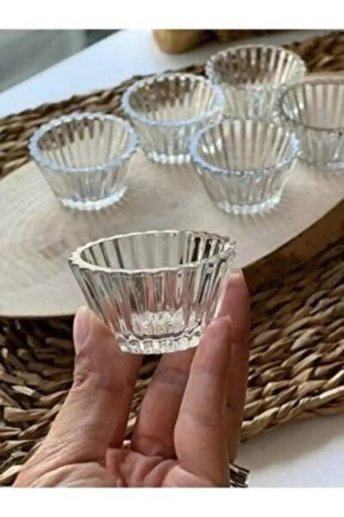 Kaveh Sadaf 6 Parça Cam Sosluk Seti Şık ve Kullanışlı Sofra Aksesuarı