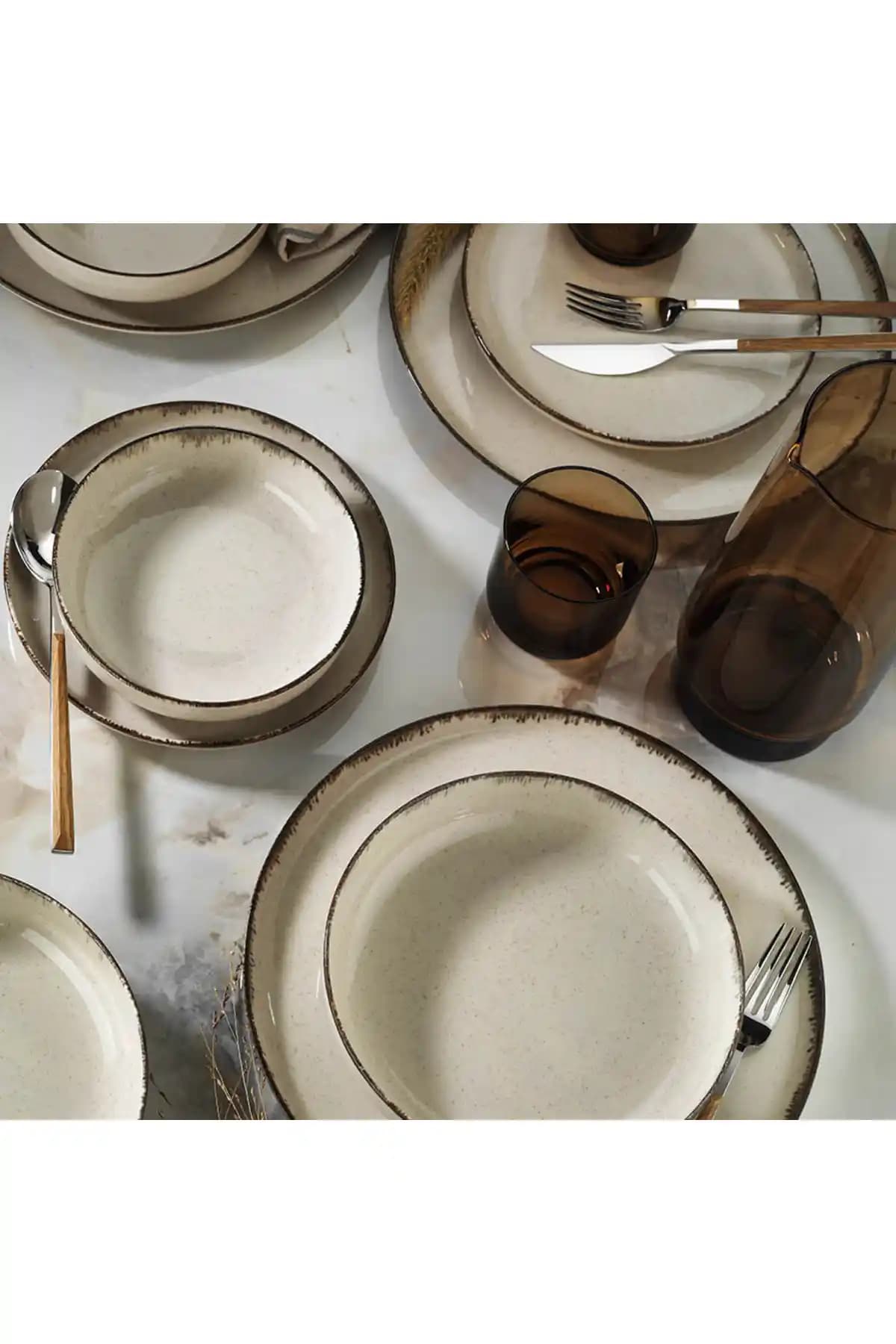 Kütahya Porselen Moderna 16 Parça 4 Kişilik Yemek Seti Şık ve Dayanıklı Tasarım