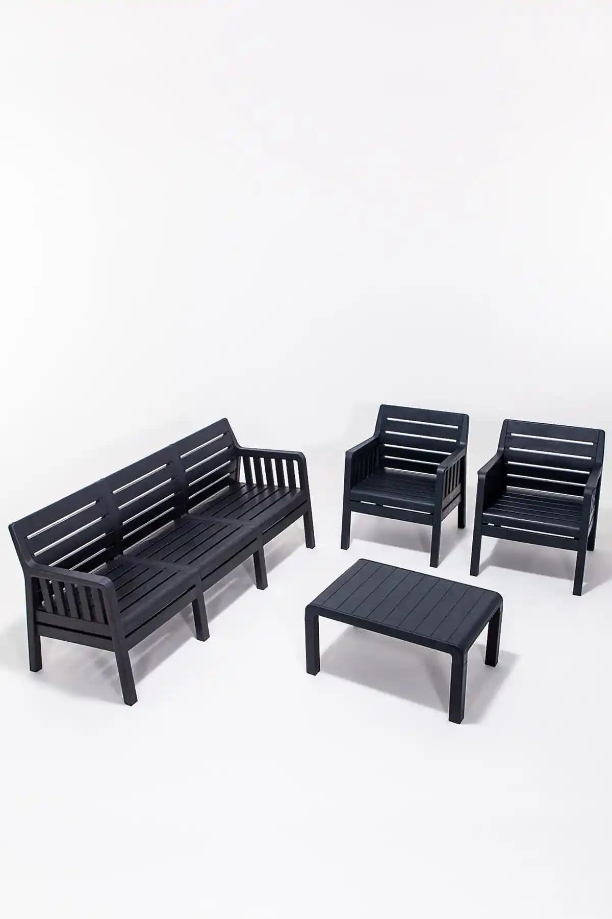 Lara Bahçe ve Teras Oturma Grubu Modern Tasarım ve Dayanıklılık Özellikleri