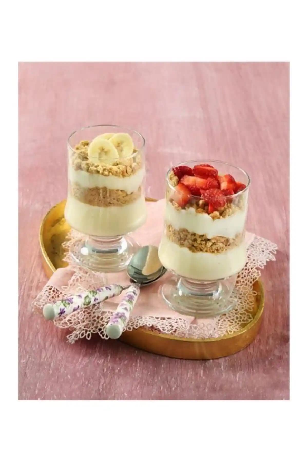 LAV Arıa 6'lı Magnolia Dondurma Bardağı Seti Şık ve Dayanıklı Tasarımıyla Günlük Kullanım İçin Uygun