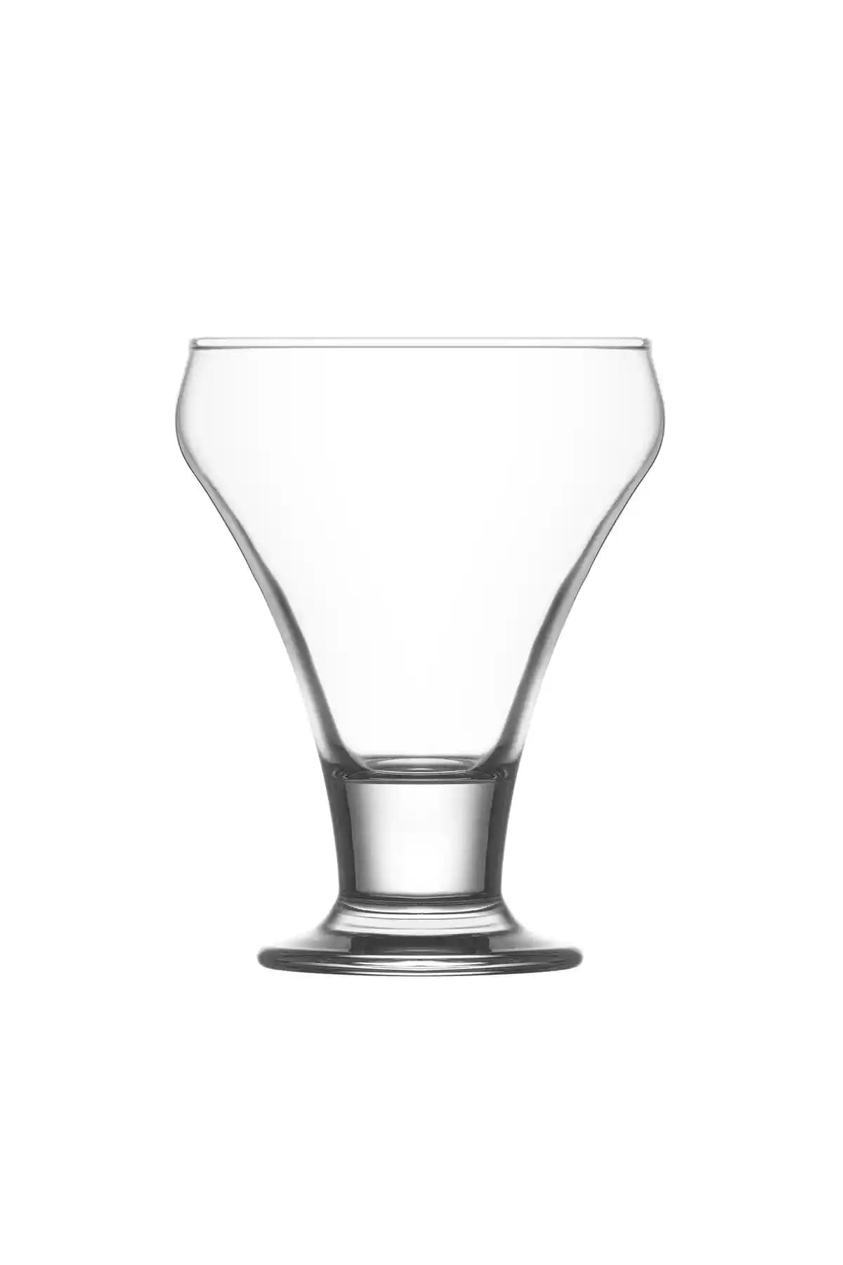 LAV Frosty Serisi Şeffaf Ayaklı Dondurma ve Tatlı Kaseleri Seti